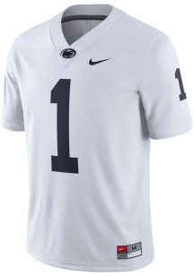 Nike Penn State Nittany Lions White Game Road Football Jersey