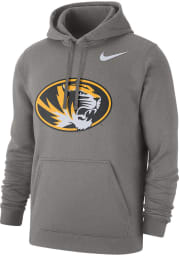 Nike Missouri Tigers Mens Grey Club Fleece Long Sleeve Hoodie