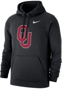 Nike Oklahoma Sooners Mens Black Club Fleece Long Sleeve Hoodie