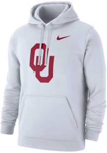 Nike Oklahoma Sooners Mens White Club Fleece Long Sleeve Hoodie