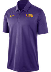 Nike LSU Tigers Mens Purple Dry Franchise Short Sleeve Polo