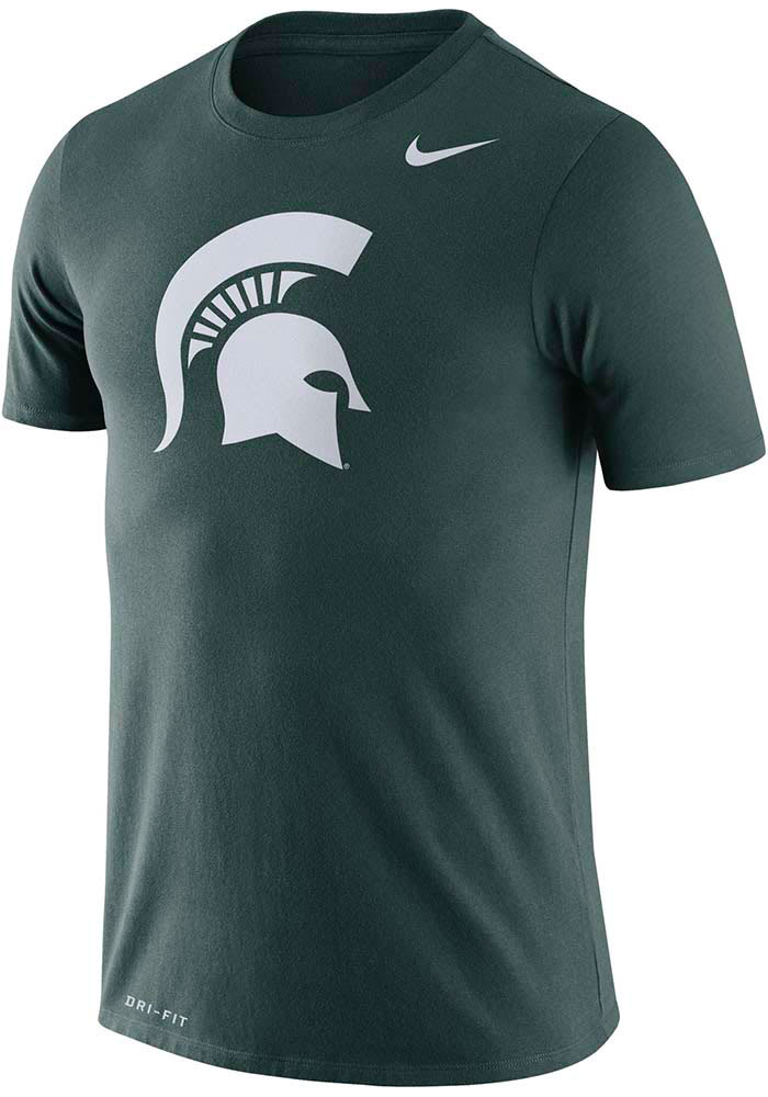 Nike Michigan State Spartans Green Legend Logo Short Sleeve T Shirt