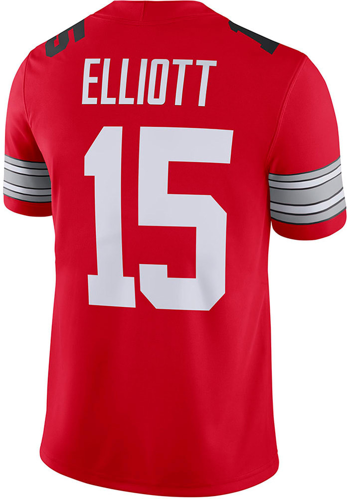 Ezekiel Elliott Nike Ohio State Buckeyes Red Game Football Jersey