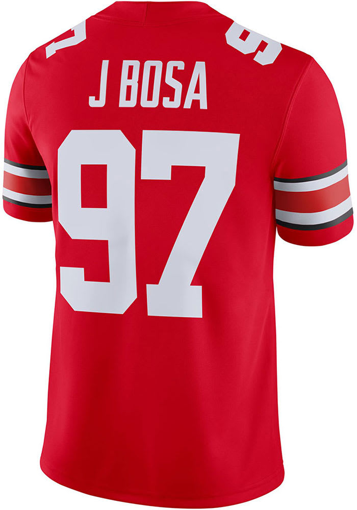Nick Bosa Nike Ohio State Buckeyes Red Game Football Jersey