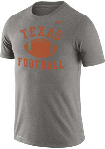 Nike Texas Longhorns Grey Legend Football Short Sleeve T Shirt