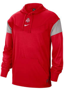 Nike Ohio State Buckeyes Mens Red Jersey Hood