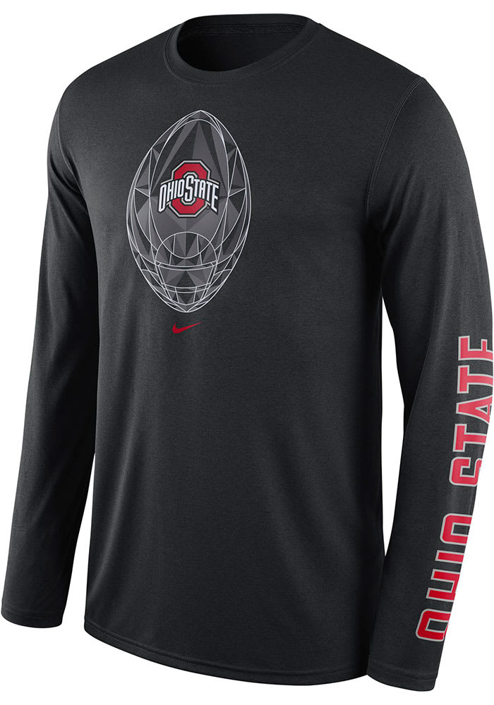 Nike Buckeyes Legend Football Icon Long Sleeve T-Shirt