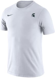 Nike Michigan State Spartans White Legend Performance Small Logo Short Sleeve T Shirt