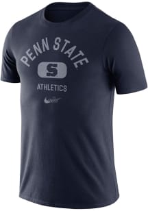 Nike Penn State Nittany Lions Navy Blue Old School Arch Short Sleeve Fashion T Shirt
