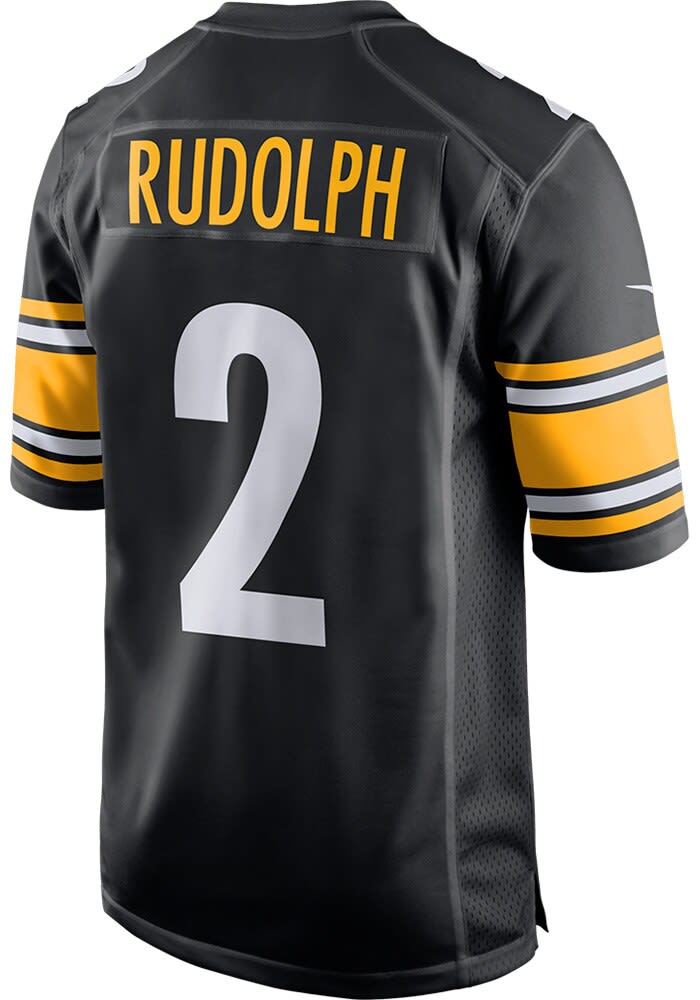 Nike Mason Rudolph Black Pittsburgh Steelers Game Player Jersey