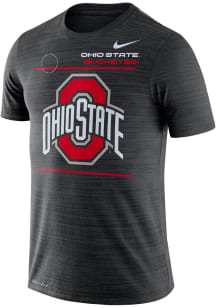 Nike Ohio State Buckeyes Black Sideline Velocity Short Sleeve T Shirt