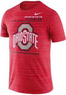 Nike Ohio State Buckeyes Red Sideline Velocity Short Sleeve T Shirt