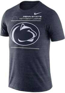 Nike Penn State Nittany Lions Navy Blue Sideline Velocity Short Sleeve T Shirt