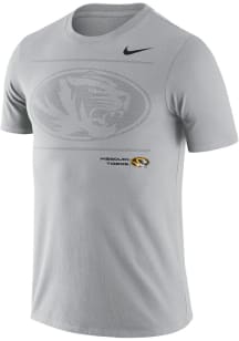 Nike Missouri Tigers Grey Sideline Team Issue Short Sleeve T Shirt