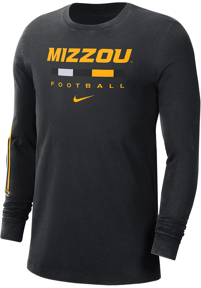 Nike Missouri Tigers Black Football Word Long Sleeve T Shirt