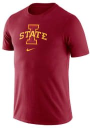 Nike Iowa State Cyclones Crimson Essential Logo Short Sleeve T Shirt