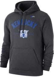 Nike Kentucky Wildcats Mens Charcoal Club Vault Long Sleeve Hoodie