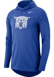 Nike Kentucky Wildcats Mens Blue Retro Tee Long Sleeve Hoodie