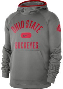 Nike Ohio State Buckeyes Mens Grey Spotlight Hood