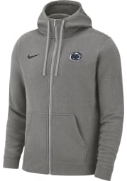 Nike Penn State Nittany Lions Mens Grey Club Long Sleeve Full Zip Jacket