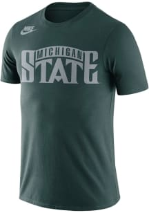 Nike Michigan State Spartans Green Retro Team Short Sleeve T Shirt