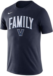 Nike Villanova Wildcats Navy Blue Family Short Sleeve T Shirt