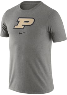 Nike Purdue Boilermakers Grey Essential Logo Short Sleeve T Shirt