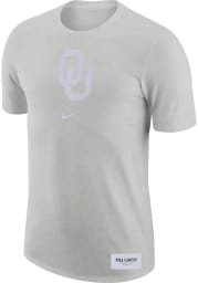 Nike Oklahoma Sooners Grey College Campus Wash Short Sleeve T Shirt