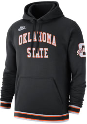 Nike Oklahoma State Cowboys Mens Black Retro Fleece Fashion Hood