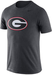 Nike Georgia Bulldogs Charcoal Legend Logo Short Sleeve T Shirt