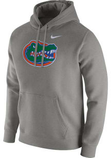 Nike Florida Gators Mens Grey Club Fleece Logo Long Sleeve Hoodie