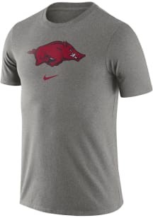 Nike Arkansas Razorbacks Grey Essential Logo Short Sleeve T Shirt