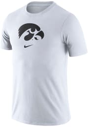 Nike Iowa Hawkeyes White Essential Logo Short Sleeve T Shirt