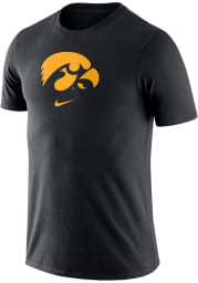 Nike Iowa Hawkeyes Black Essential Logo Short Sleeve T Shirt