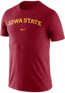 Nike Iowa State Cyclones Cardinal Essential Wordmark Short Sleeve T Shirt