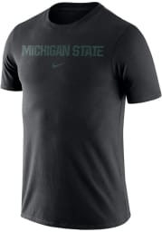 Nike Michigan State Spartans Black Essential Wordmark Short Sleeve T Shirt