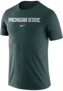 Michigan State Spartans Green Nike Essential Wordmark Short Sleeve T Shirt