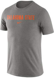 Nike Oklahoma State Cowboys Grey Essential Wordmark Short Sleeve T Shirt