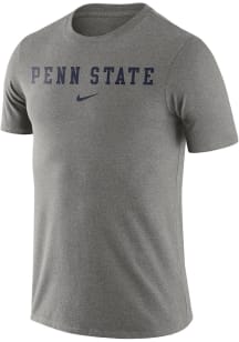Nike Penn State Nittany Lions Grey Essential Wordmark Short Sleeve T Shirt