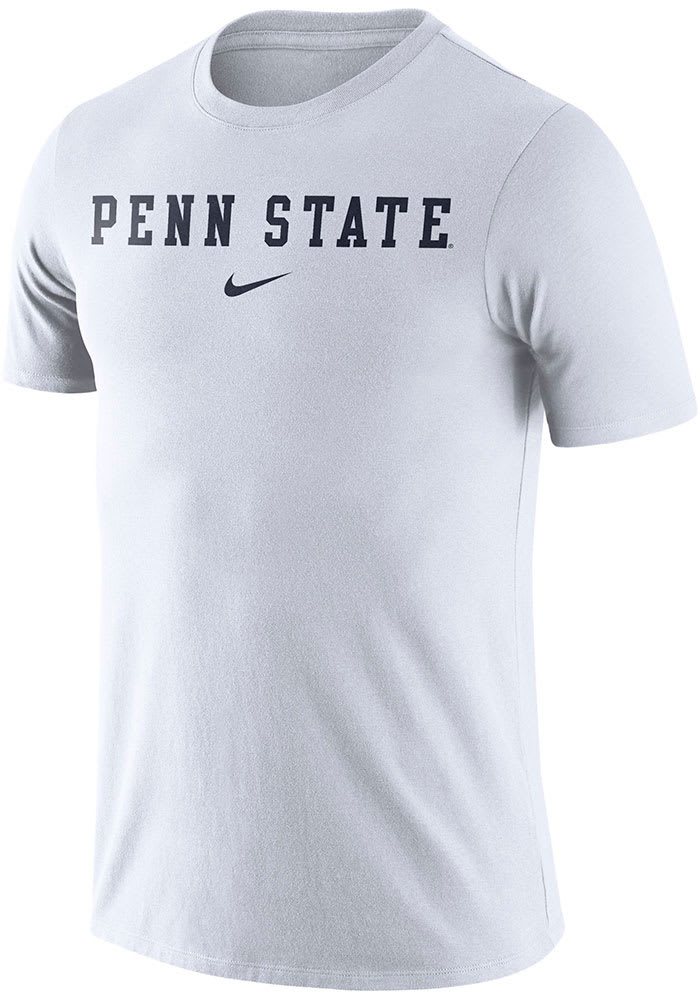 Nike Penn State Nittany Lions White Essential Wordmark Short Sleeve T Shirt