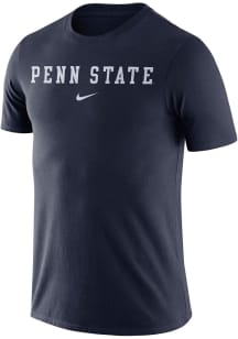 Nike Penn State Nittany Lions Navy Blue Essential Wordmark Short Sleeve T Shirt