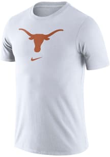 Nike Texas Longhorns White Essential Logo Short Sleeve T Shirt