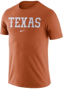 Nike Texas Longhorns Burnt Orange Essential Wordmark Short Sleeve T Shirt