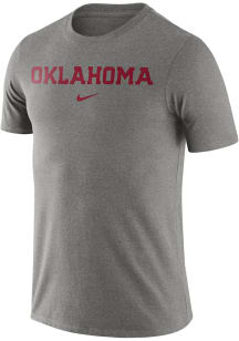 Nike Oklahoma Sooners Grey Essential Short Sleeve T Shirt