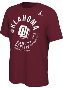 Nike Oklahoma Sooners Crimson Game Of The Century Short Sleeve T Shirt