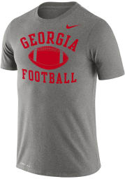 Nike Georgia Bulldogs Grey Football Legend Short Sleeve T Shirt