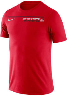 Nike Ohio State Buckeyes Red Icon Word Short Sleeve T Shirt