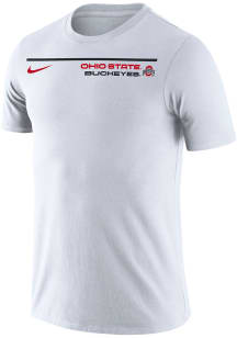 Nike Ohio State Buckeyes White Icon Word Short Sleeve T Shirt