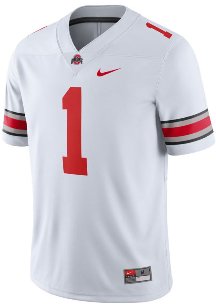 Nike Ohio State Buckeyes White Home Game Football Jersey