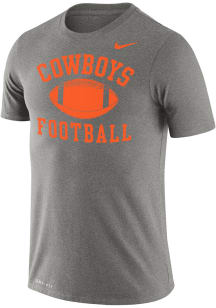 Nike Oklahoma State Cowboys Grey Football Legend Short Sleeve T Shirt